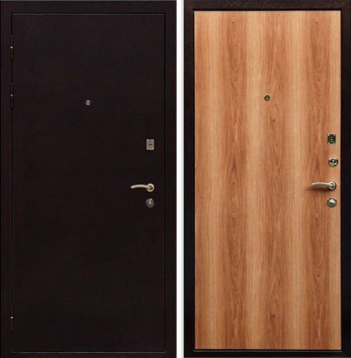 Входная металлическая дверь порошок и ламинат СП016